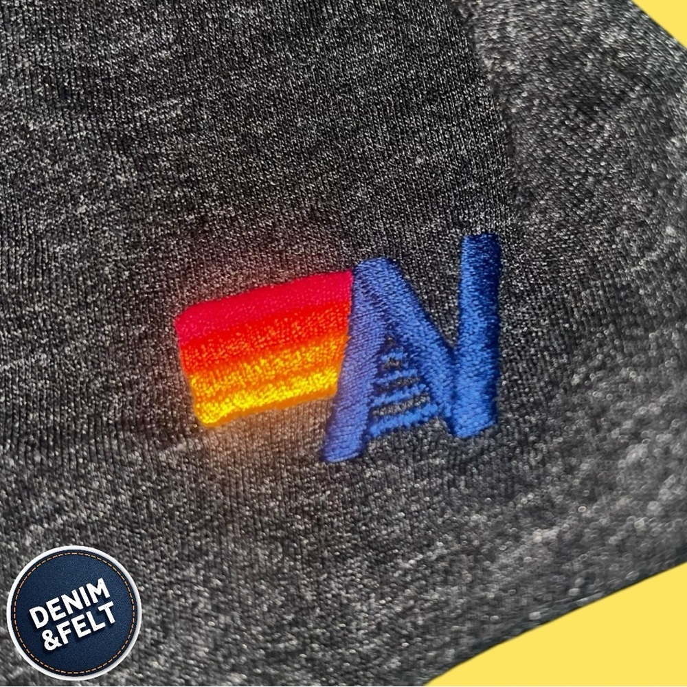 AVIATOR NATION Women's Smiley Stitch Boyfriend Tee | Color: Charcoal | EUC!!😃🌈 - Picture 8 of 16